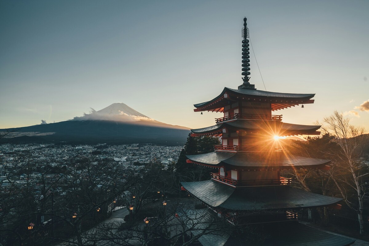 五重塔の朝